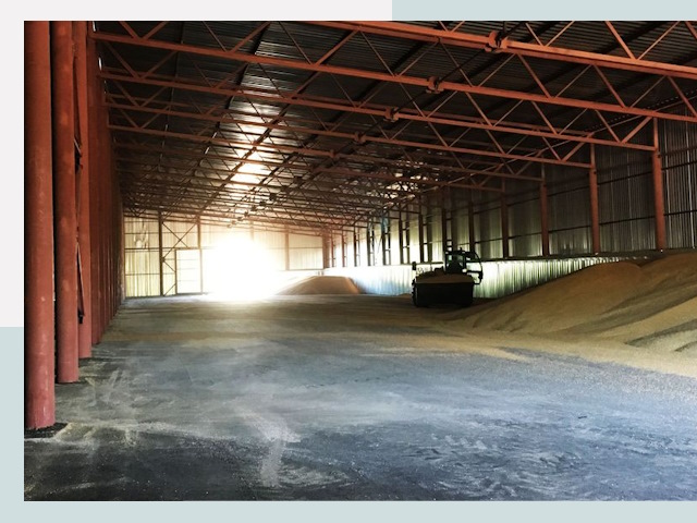 Строительство зернохранилищ в Канске