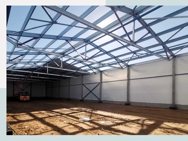 Строительство сенохранилищ в Канске