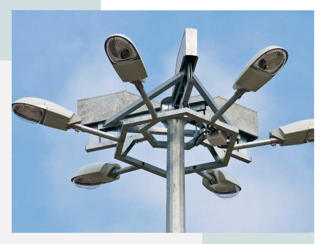 Монтаж осветительных мачт в Канске