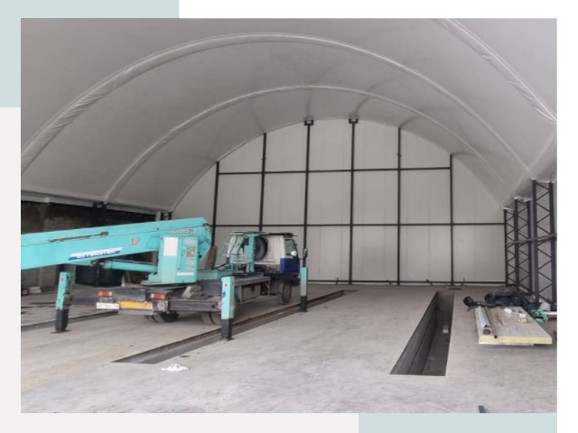 Внутреннее оснащение ангаров в Канске